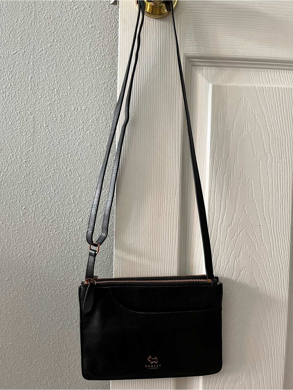 Radley London Black Leather Crossbody Bag Adjustable Strap